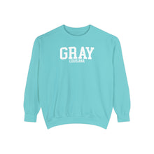Load image into Gallery viewer, Gray Louisiana Comfort Colors Sweatshirt