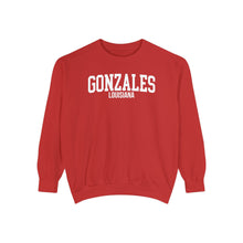 Load image into Gallery viewer, Gonzales Louisiana Comfort Colors Sweatshirt