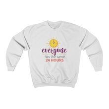 Load image into Gallery viewer, Everyone Has The Same 24 Hours Crewneck Sweatshirt