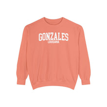 Load image into Gallery viewer, Gonzales Louisiana Comfort Colors Sweatshirt
