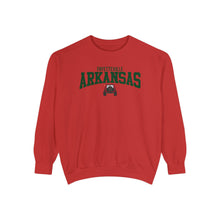 Load image into Gallery viewer, Fayetteville Arkansas Jeep Comfort Colors Sweatshirt
