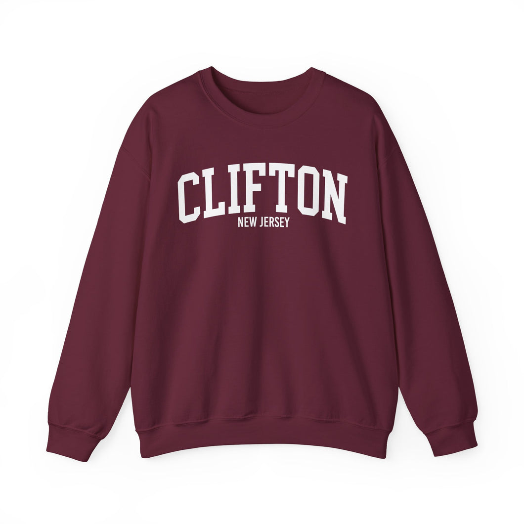 Clifton City New Jersey Crewneck Sweatshirt
