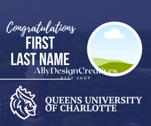 Load image into Gallery viewer, 3 Queens University of Charlotte Digital Template
