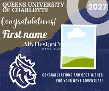Load image into Gallery viewer, 3 Queens University of Charlotte Digital Template
