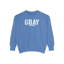 Load image into Gallery viewer, Gray Louisiana Comfort Colors Sweatshirt
