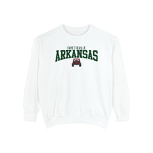 Load image into Gallery viewer, Fayetteville Arkansas Jeep Comfort Colors Sweatshirt
