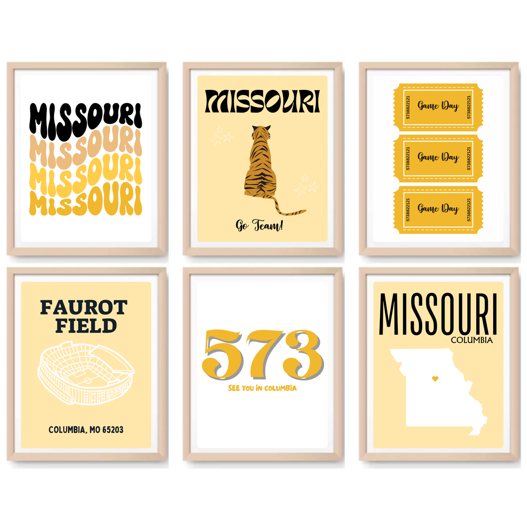 Missouri Digital Prints - Set of 6