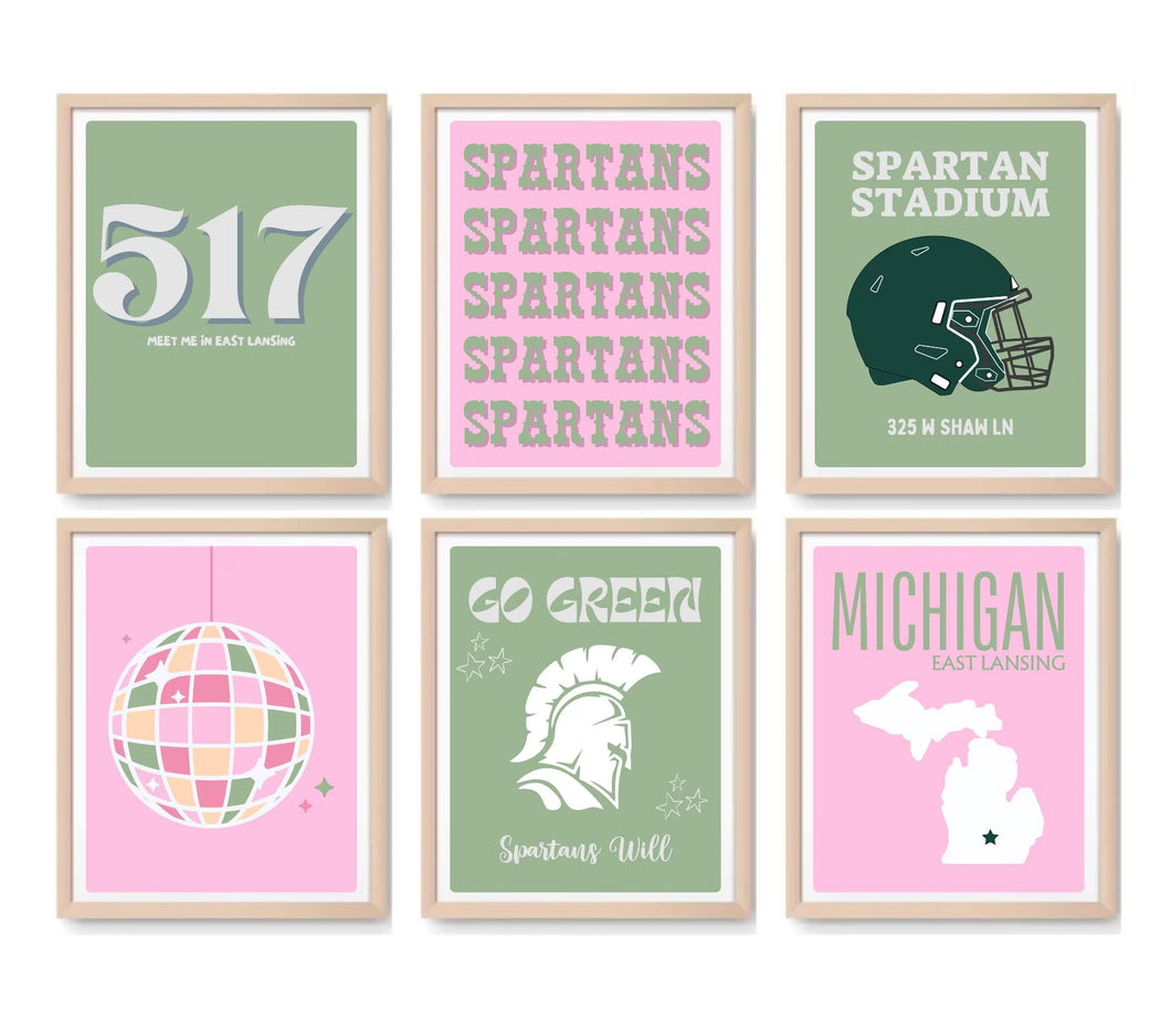 MSU Digital Prints - Set of 6
