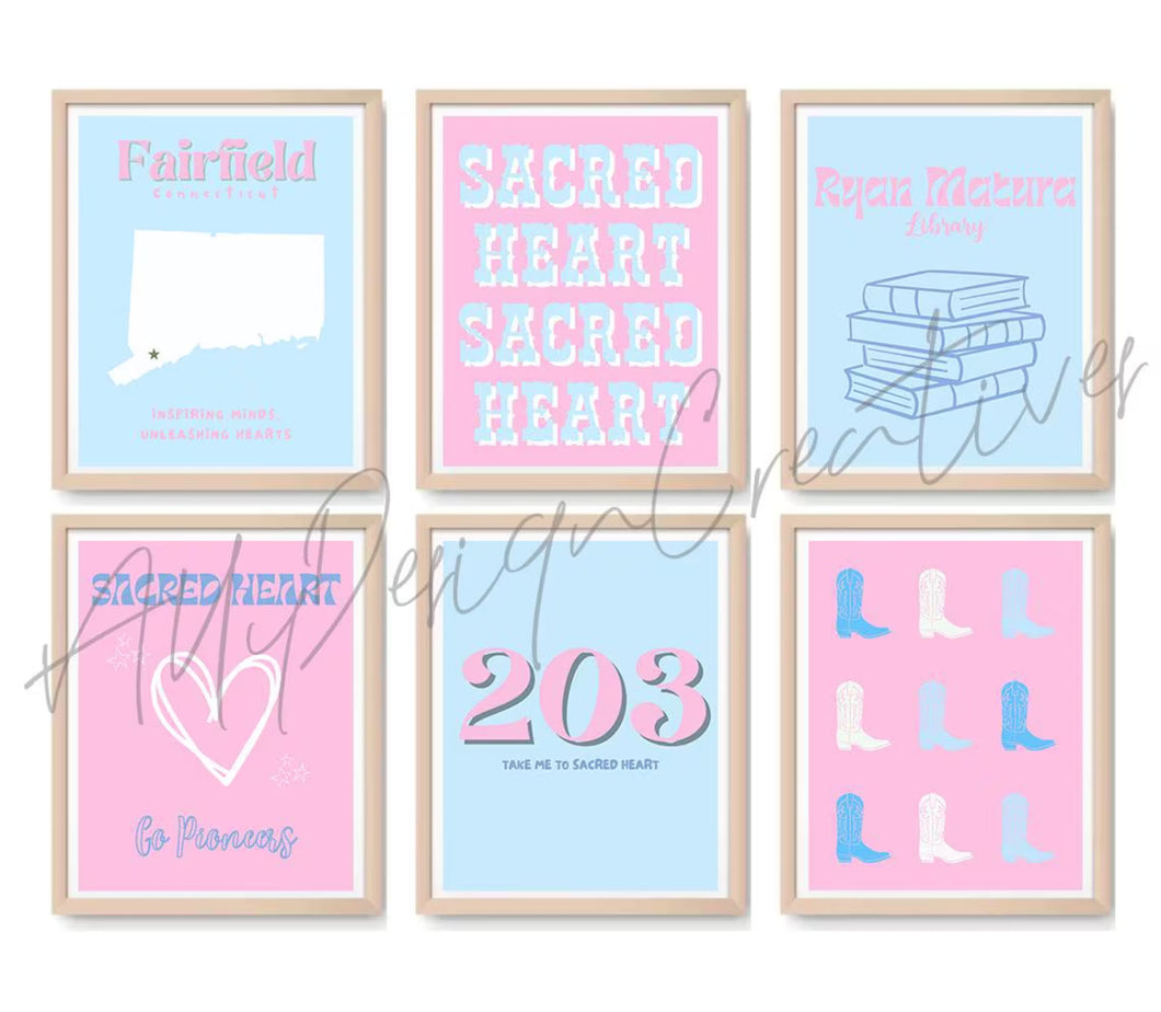 SHU Digital Prints - Set of 6