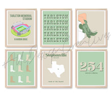 Load image into Gallery viewer, Tarleton State Digital Prints - Set of 6
