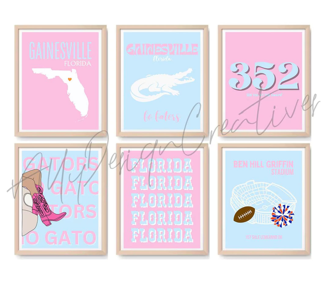 UF Digital Prints - Set of 6
