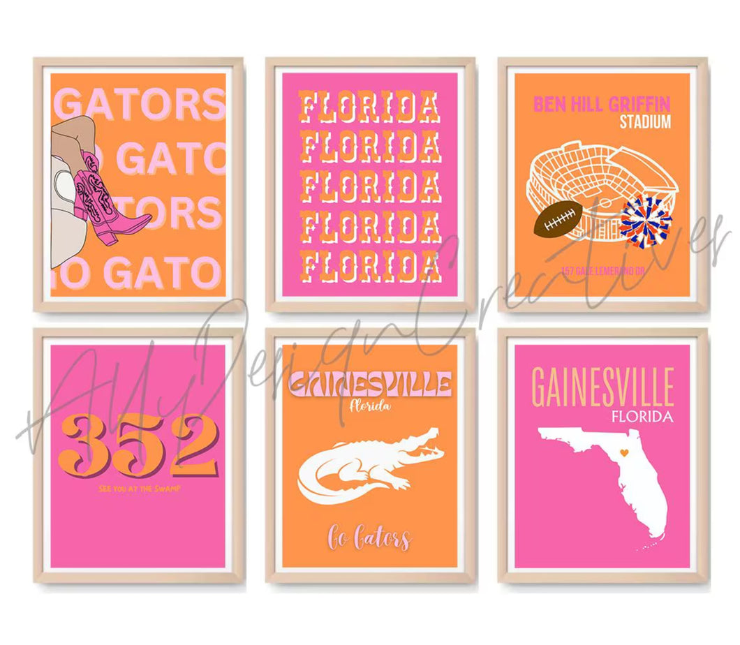 UF Digital Prints - Set of 6