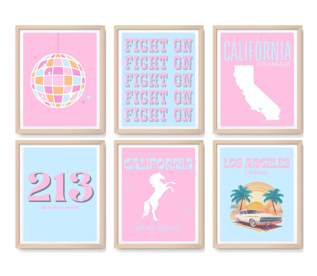 USC Digital Prints - Set of 6