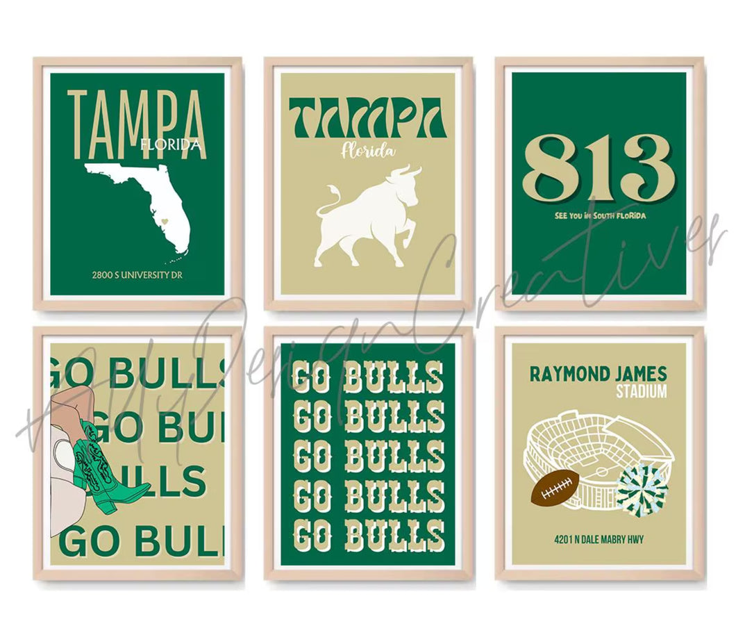 USF Digital Prints - Set of 6
