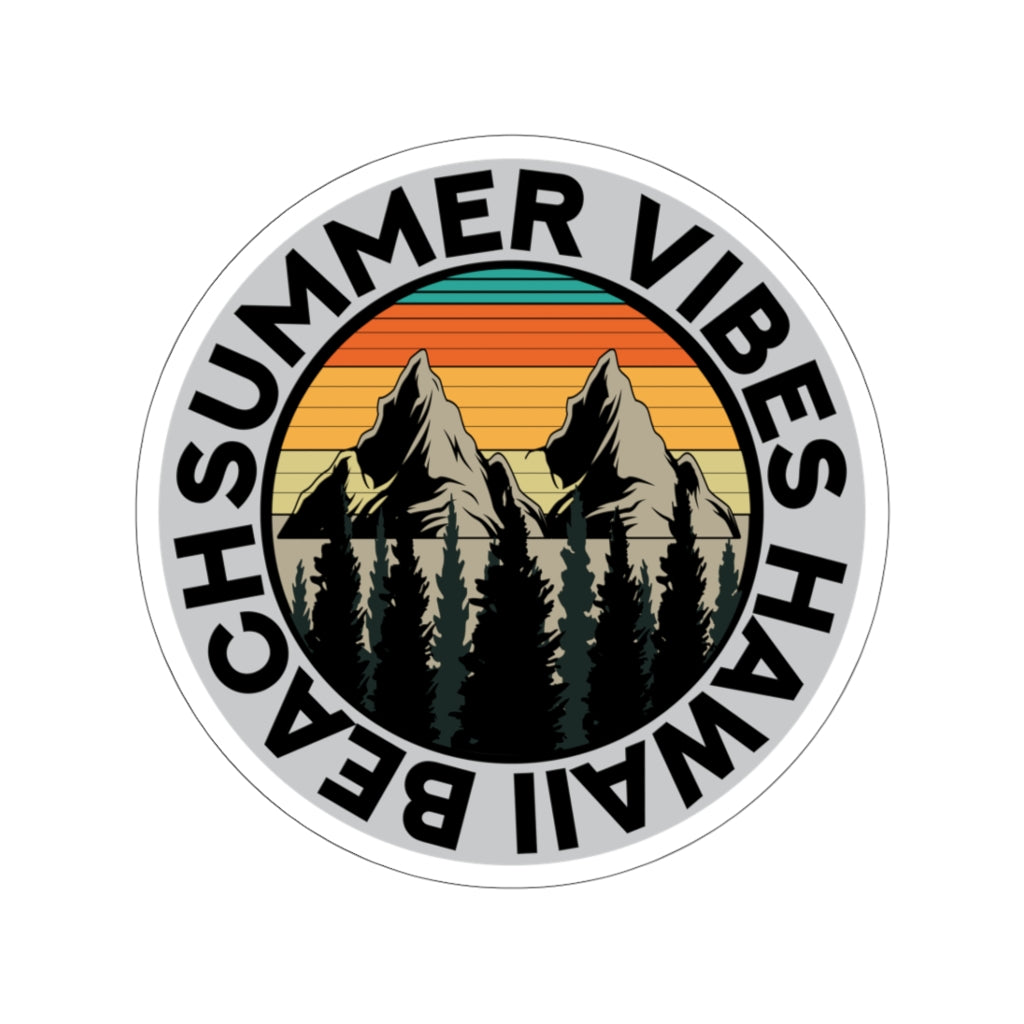 Summer Vibes Hawaii Beach Sticker