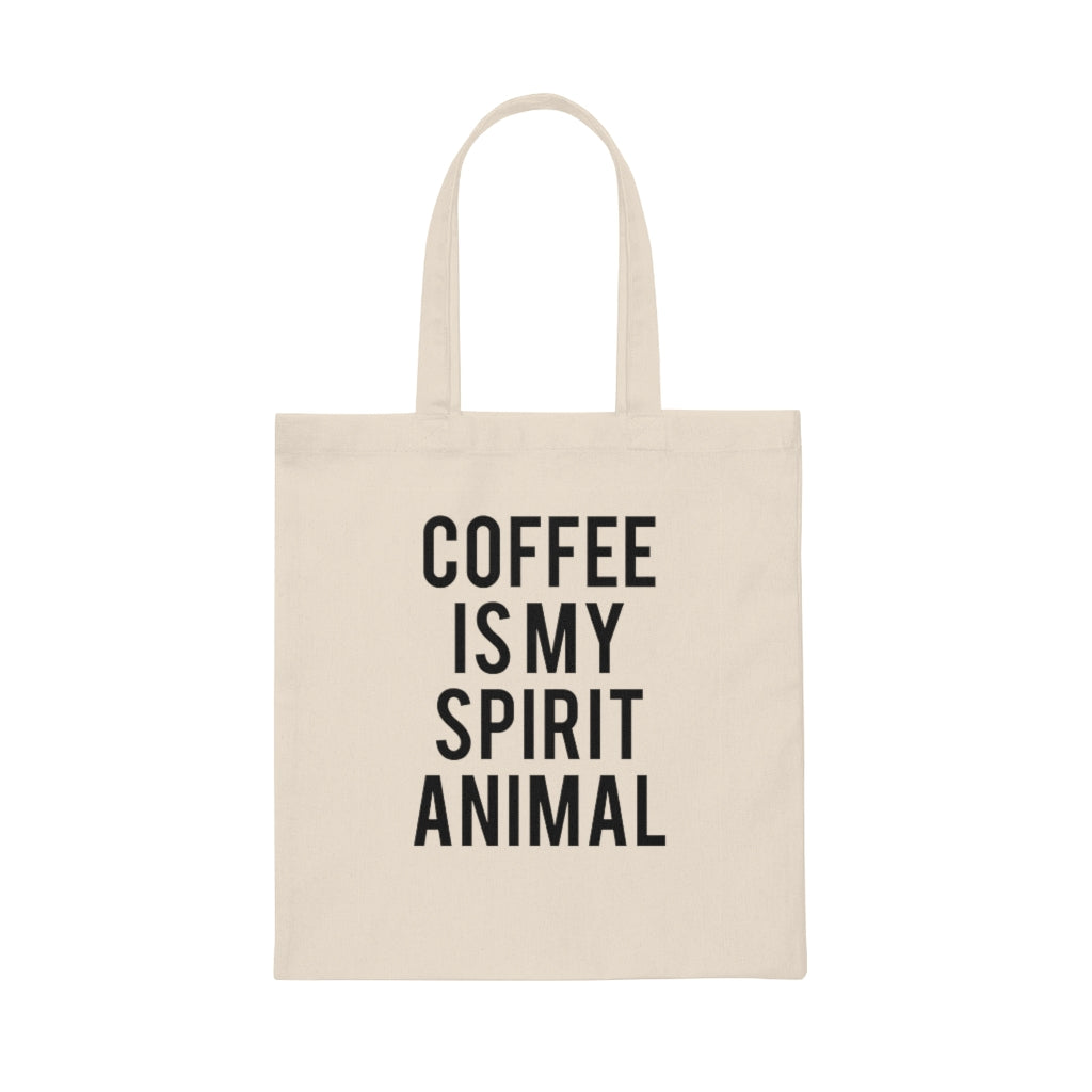 Coffee is my Spirit Animal Tote Bag